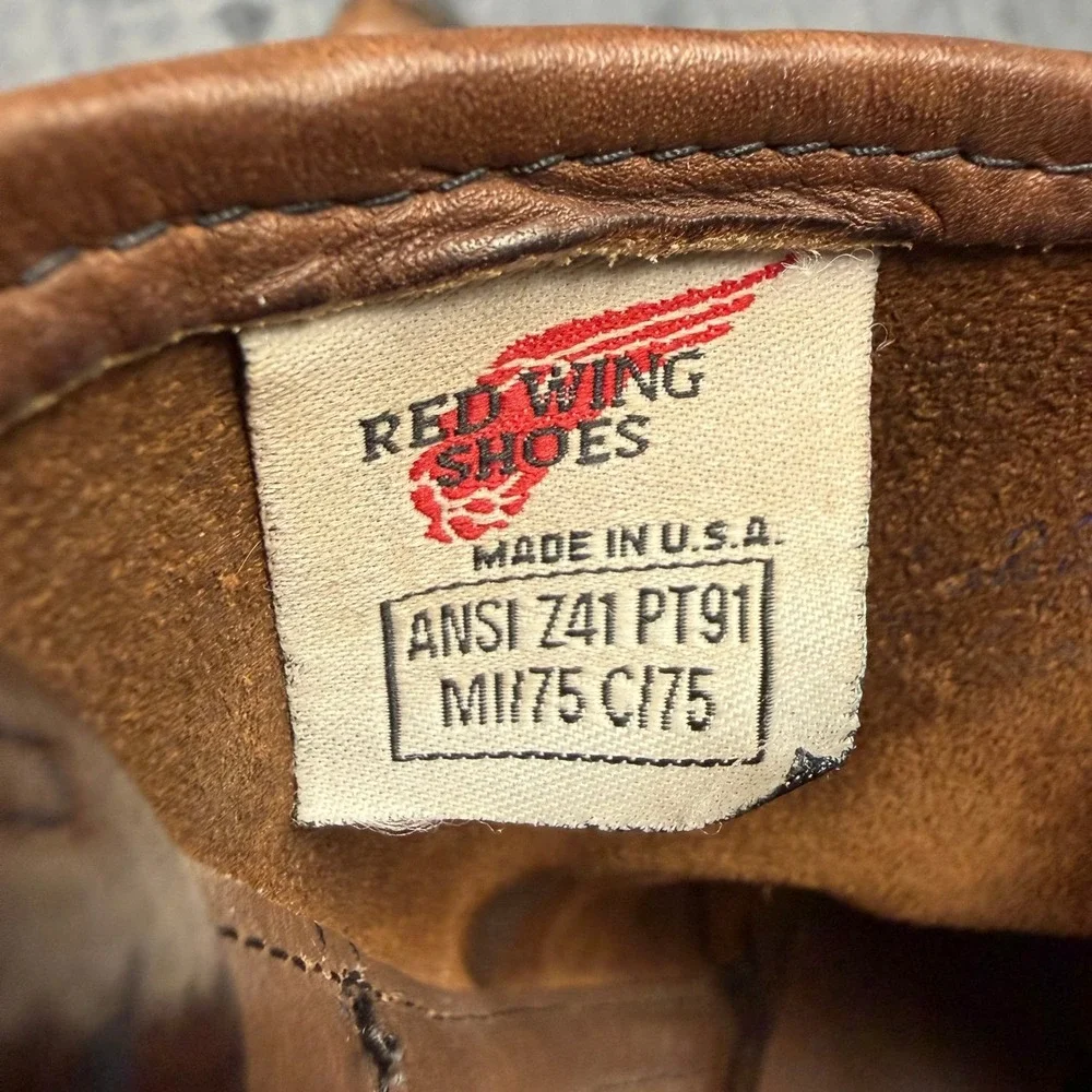 Red Wing 2231 Pecos Boots Brown Leather Steel Toe PT91 USA Mens 11.5 D